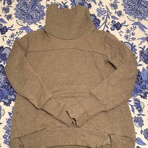 Tan Funnel Neck alo sweatshirt